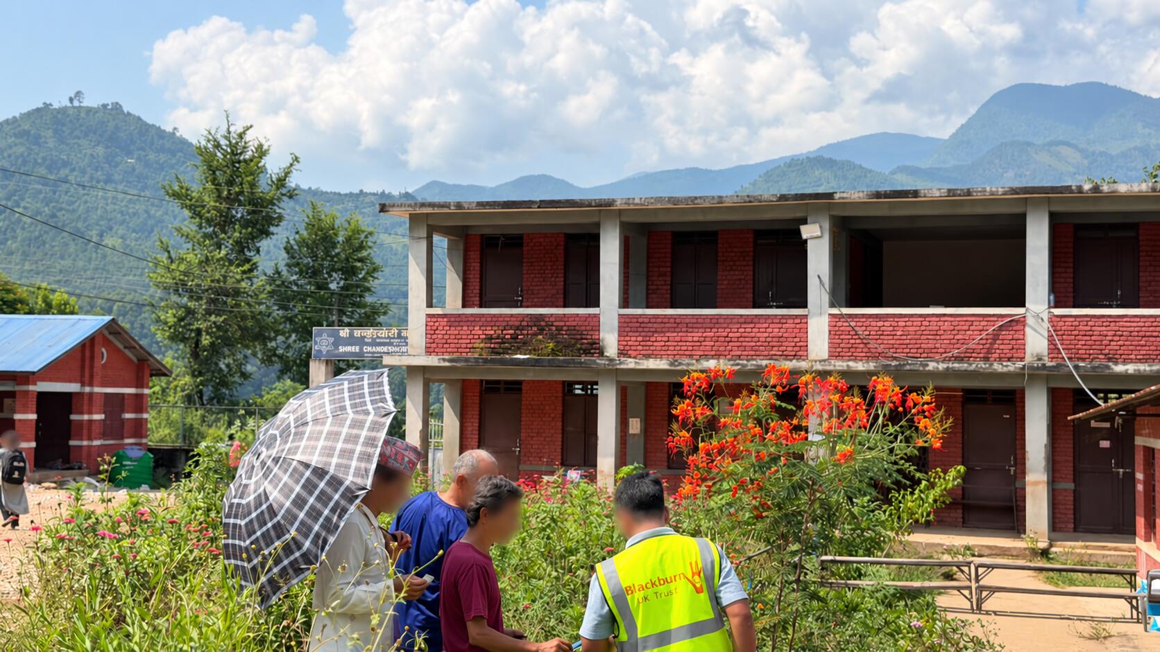 Privacy-edited community field visit during flood relief