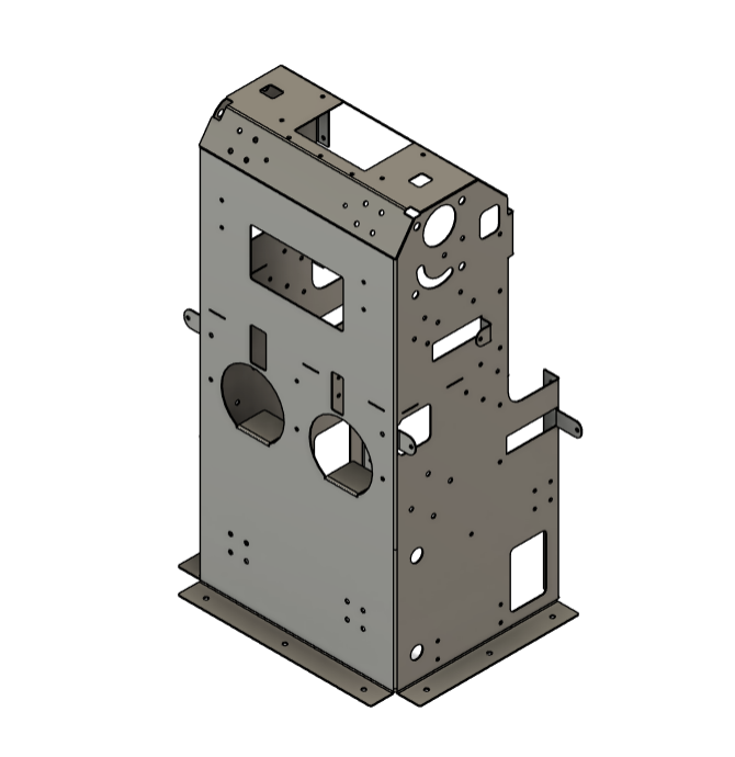 Sheet Metal Robot Chassis Design - Bent Body