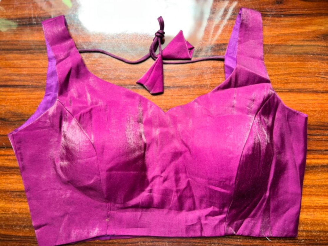 Silk blouse (half sleeves) view 4