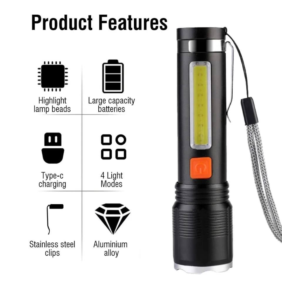Zoom LED Torch Light - Model XH-P50 view 3