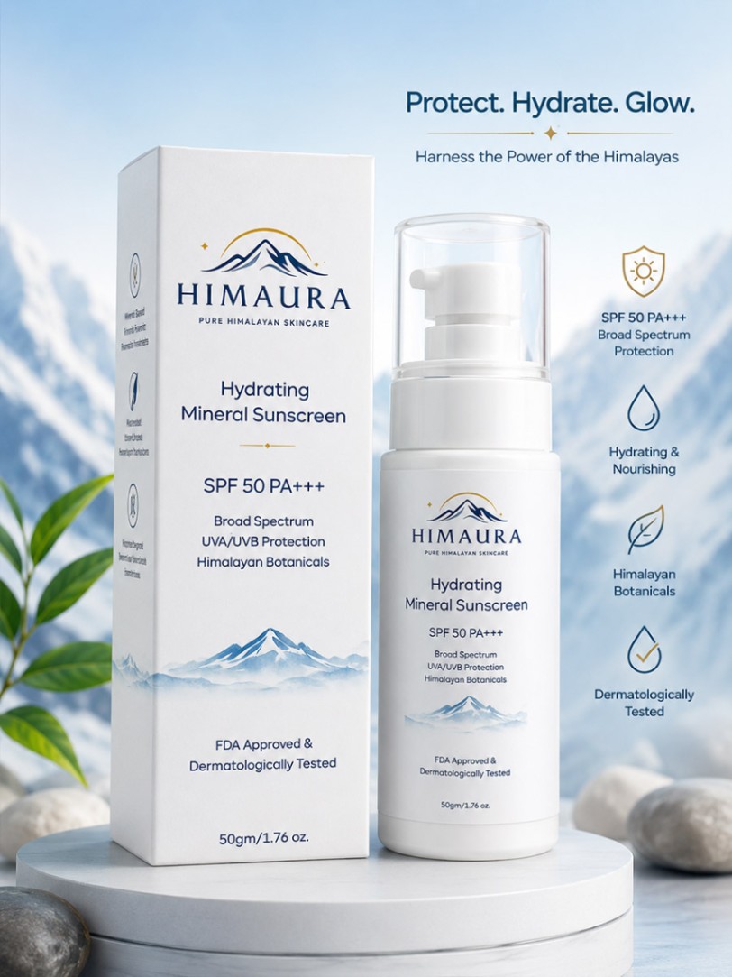 HIMAURA - Hydrating Mineral Sunscreen SPF 50 PA+++