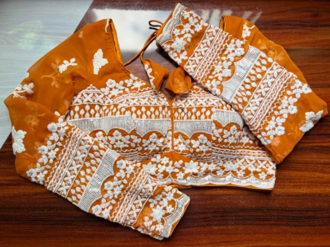 Gorgett Embroidery Blouse view 4