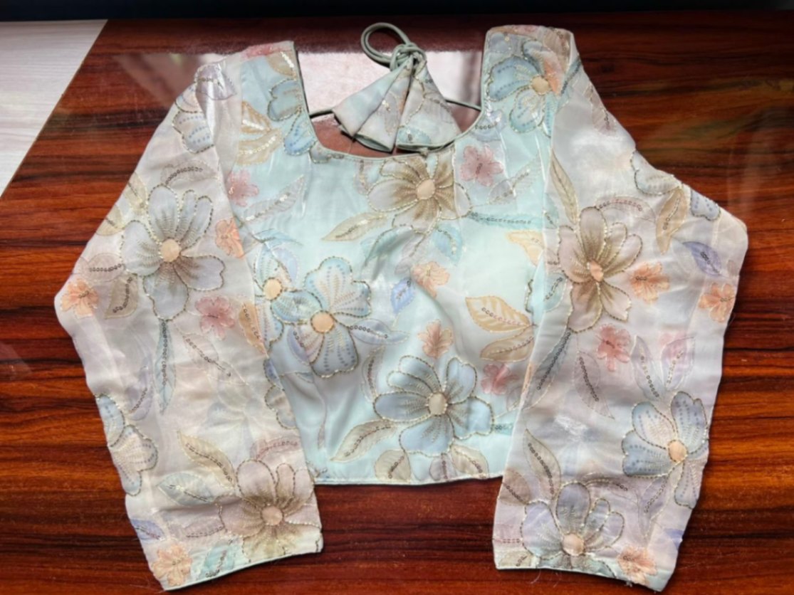 Organza silk blouse view 2