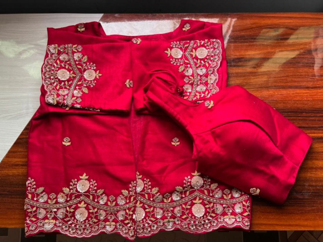 Zardosi Hand Work Blouse with Jacket view 3