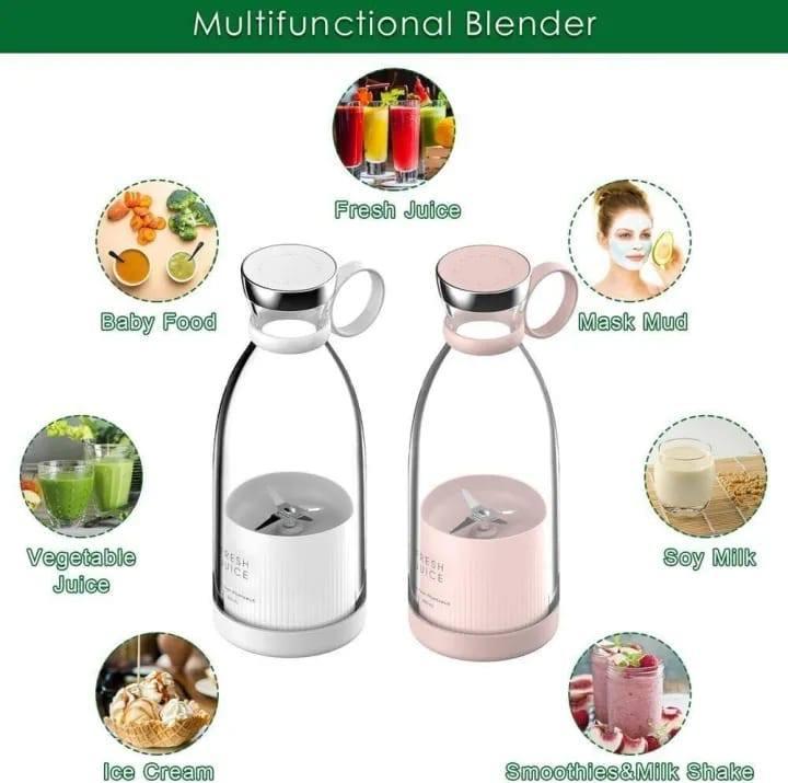 Travel Portable Fresh Juice Blender Bottle For Milkshake Whole Fruit Juicer And Blender-420Ml view 2