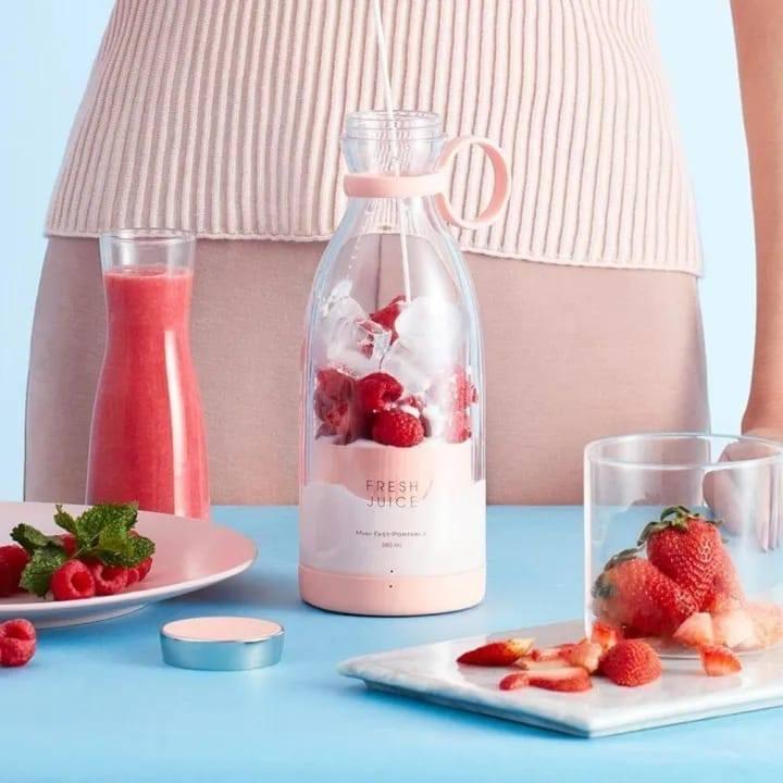 Travel Portable Fresh Juice Blender Bottle For Milkshake Whole Fruit Juicer And Blender-420Ml view 4