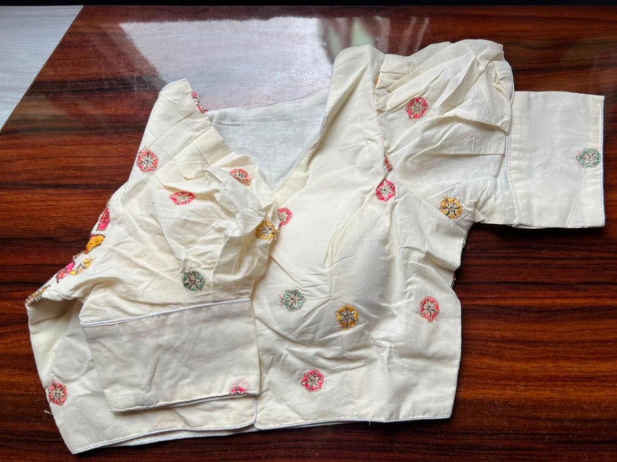 Khaddi Embroidery Blouse view 1