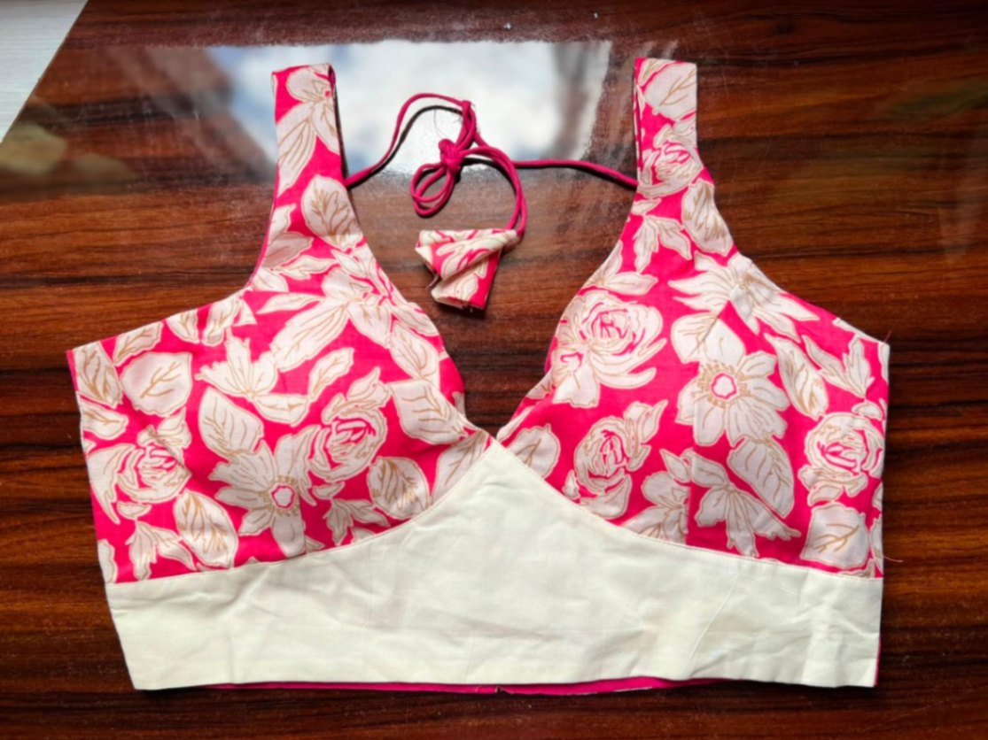 Cotton blouse with additional sleeves view 3
