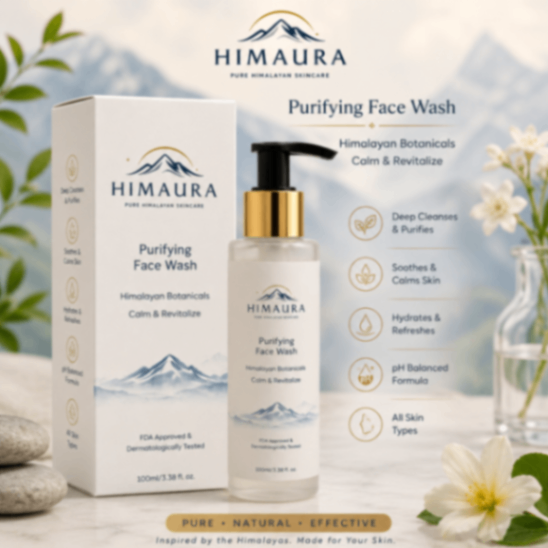 HIMAURA - Purifying Face Wash view 2