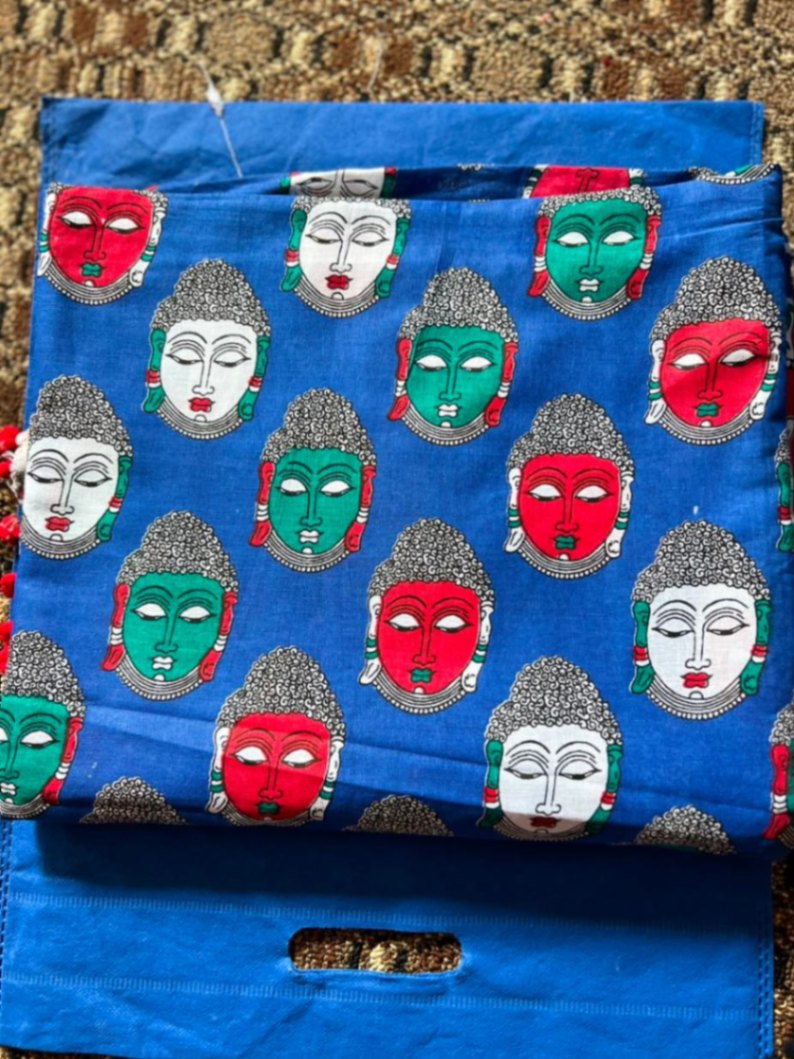 Kalamkari Sari view 2