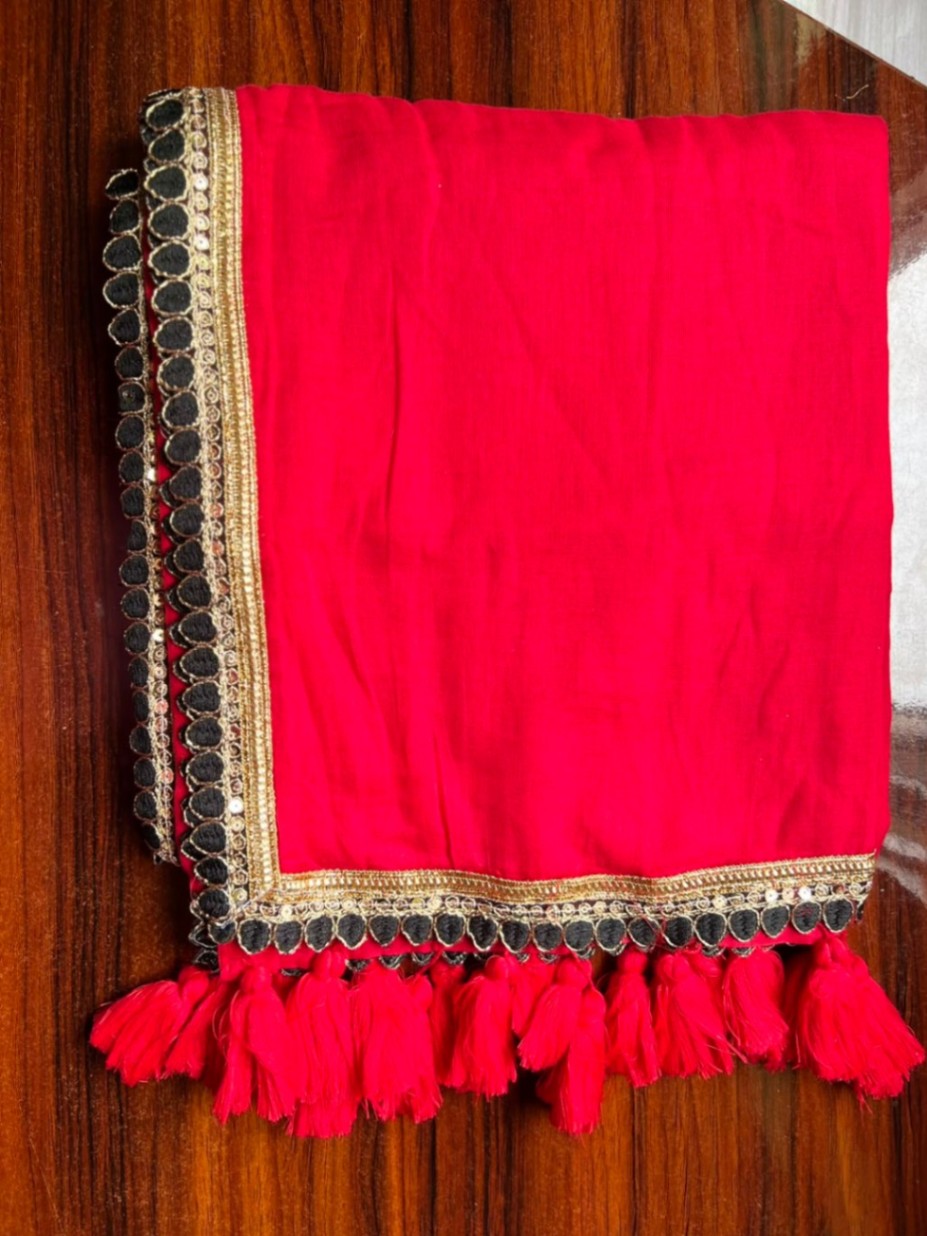 Mul Cotton Sari with less view 4