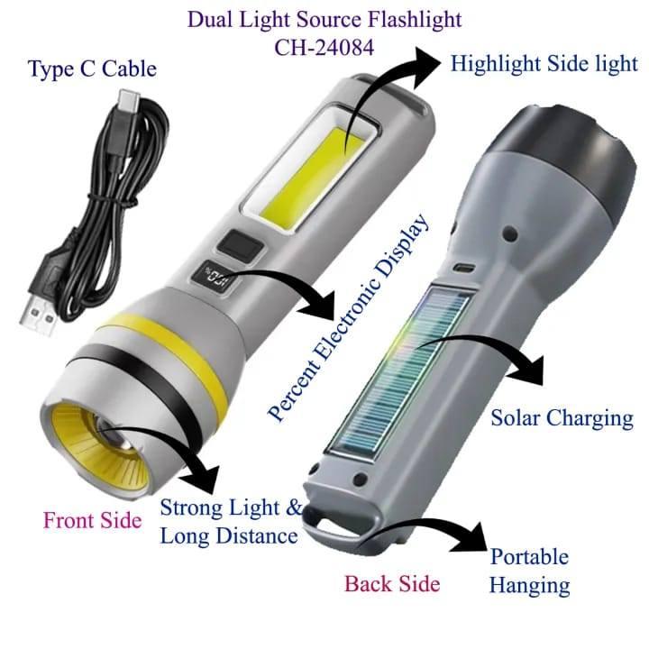 Dual Light Source Flashlight CH-24084 view 4