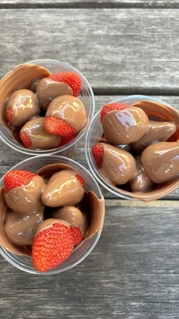 Strawberry & Chocolate Cup from Mitho Cup Cake Nepal
