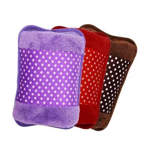 Electric Gel Warm Bag Multi Color Assorted Design Hot Bag Pain Relief Device (Velvet) view 1