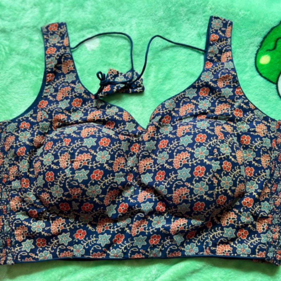 Ajrakh Print Cotton Blouse view 4