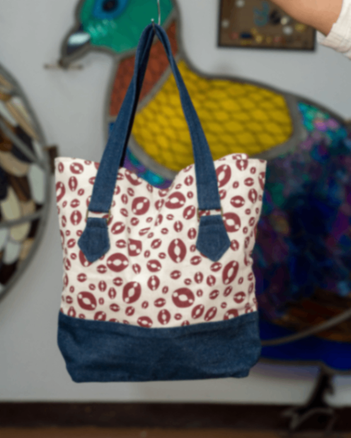 Jeans Printed Bag