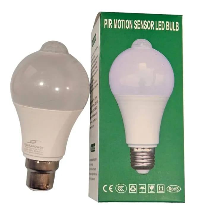 7 Watt Pir Motion And Daylight Sensor LED Bulb- B22 Whiite