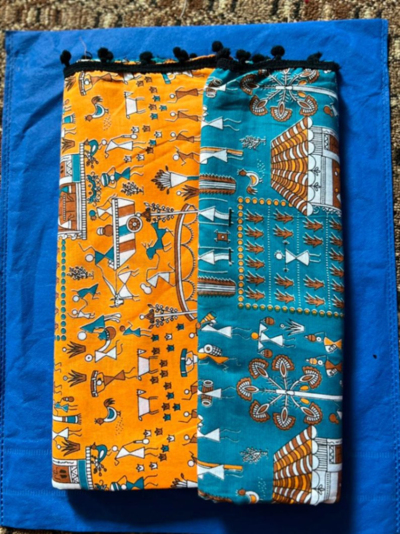 Kalamkari Sari view 4