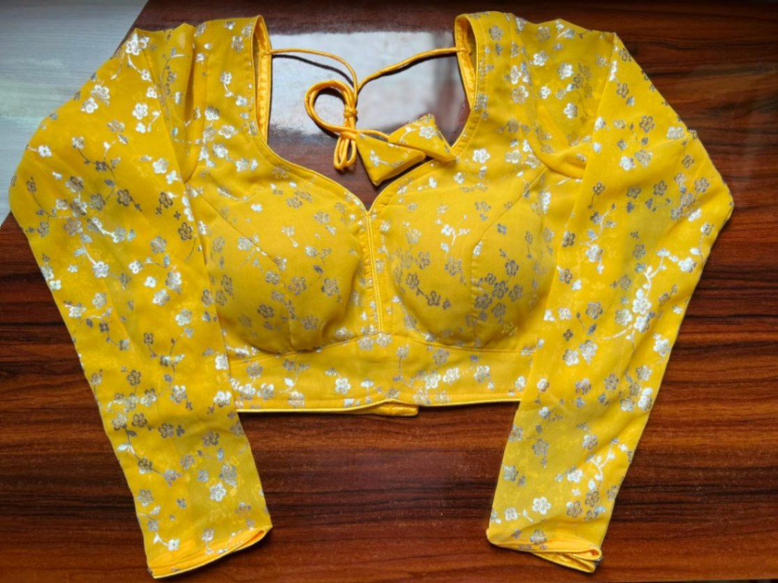 Print Gorgett blouse view 1