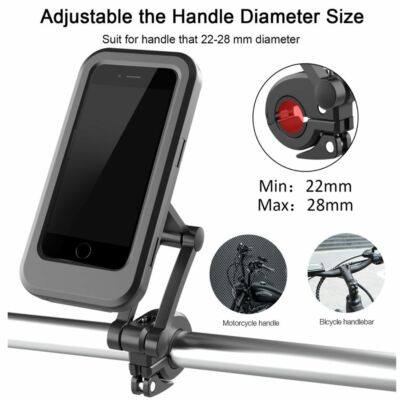 Waterproof Case Motorcycle Mobile Cellphone Stand Phone Holder view 3
