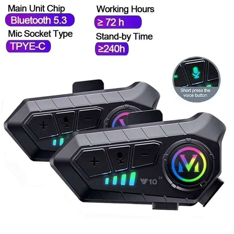 Y10 Motorcycle Helmet Bluetooth Headset view 4