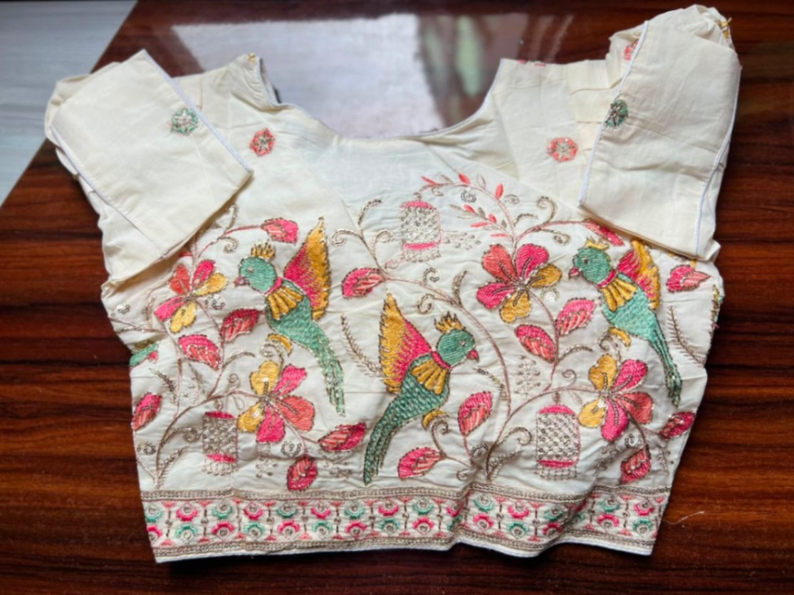 Khaddi Embroidery Blouse view 2