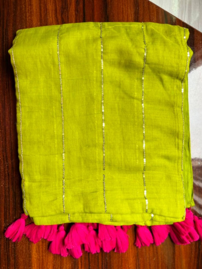 Mul cotton sequence sare view 1
