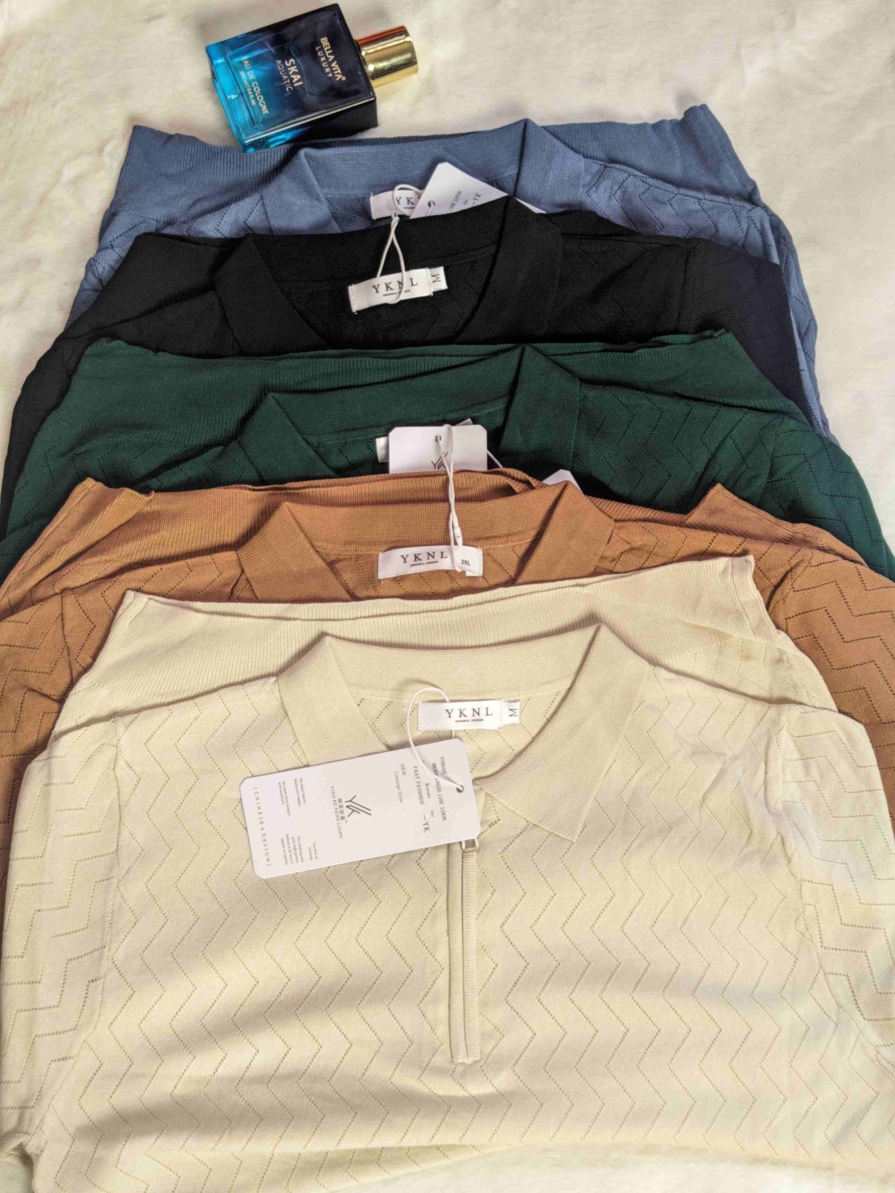 Classic Textured Zip Polo