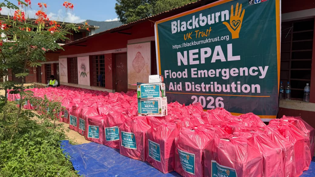 Household kits prepared for flood relief; context for wider seasonal relief work
