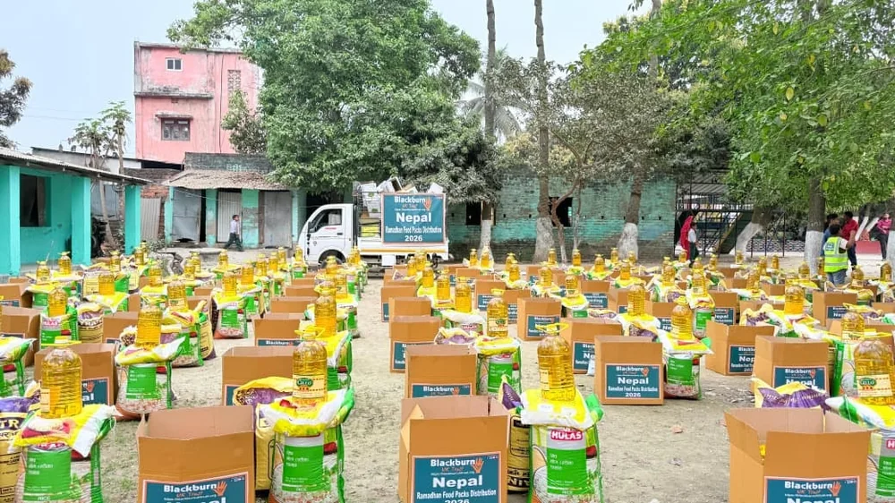 Prepared Ramadan food packages for community distribution