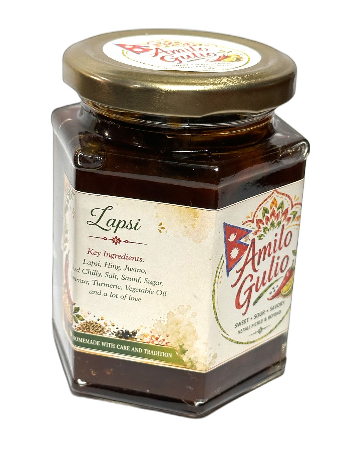 Lapsi ko Amilo Gulio Achaar (Hexa Jar 300 gm)